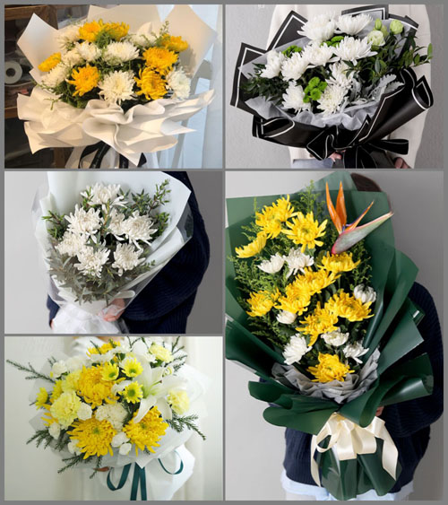 浙江省绍兴诸暨市次坞镇古竹院村白事花束代送